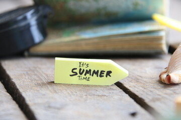 Its summer time greeting text.