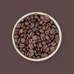 coffee beans in a cup