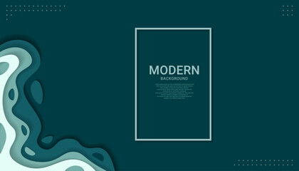 Green background with unique, abstract design, wavy, liquid that gives it a modern and artistic feel