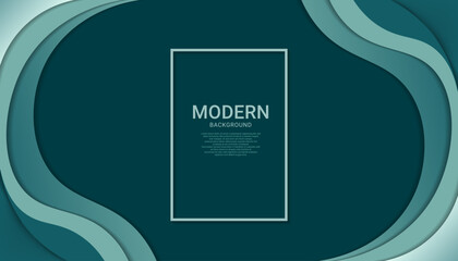 Green background with unique, abstract design, wavy, liquid that gives it a modern and artistic feel
