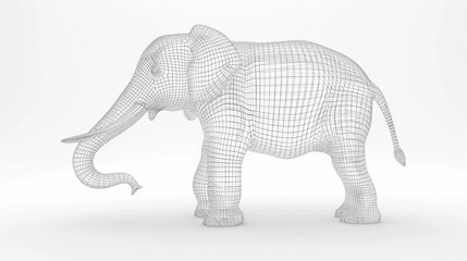 Realistic Elephant 3D Model for Travel and Nature Print Projects High Quality 3D Model Available for RoyaltyFree Use