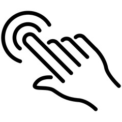 Fototapeta premium flick line icon