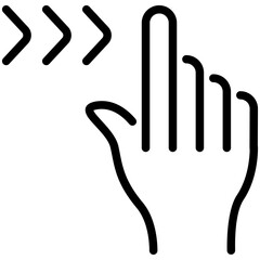 Obraz premium slide line icon