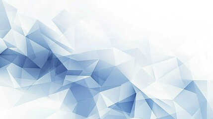 Blue Geometric Vector Background for Presentation Design with White Background, Clean and Modern Minimalist Style