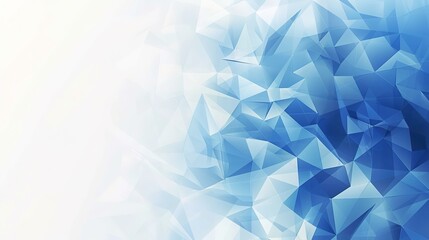 Obraz premium Blue Geometric Vector Background for Presentation Design with White Background, Clean and Modern Minimalist Style