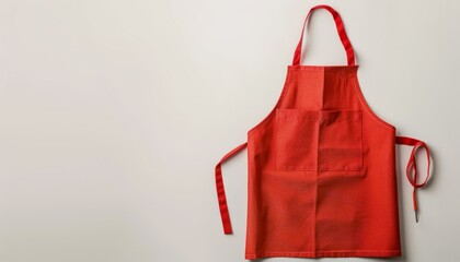 Bright apron photographed on white background