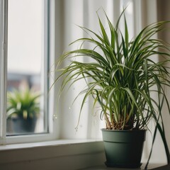 Fototapeta premium plant in a window