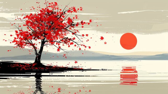 Elevate your strategy with a singular nature object that embodies serenity and calmness.