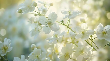 White flower background. 