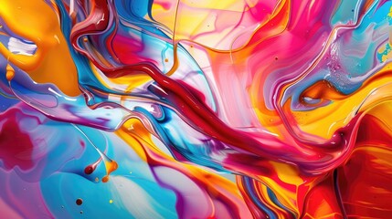 The picture of the colourful abstract wallpaper that has been mix with the primary colours and has become the various repetitive shape colourful abstract picture that mix with many colours.