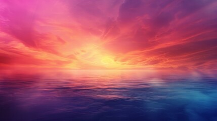 Obraz premium Breathtaking sunset floods the sky with vivid, dramatic hues.