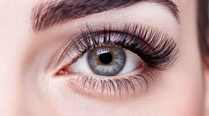 Obraz premium Captivating Eyelash Extensions for an Elegant Appearance