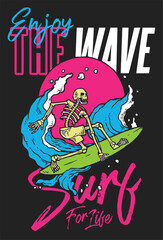 enjoy the wave summer surfing vacation