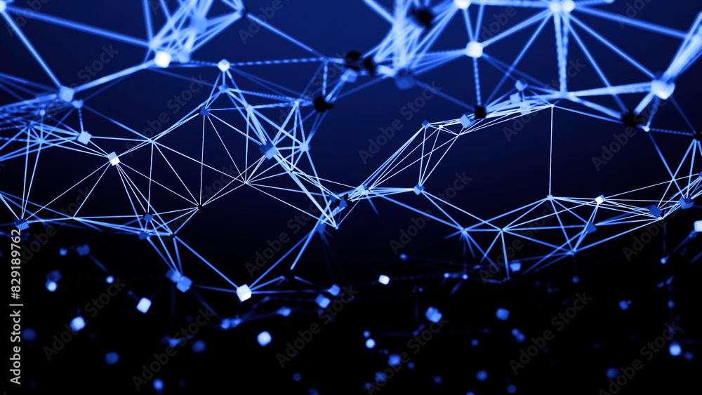 Poster network connection data structure. design. information technology, big data visualization.