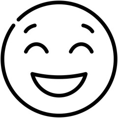 happy line icon