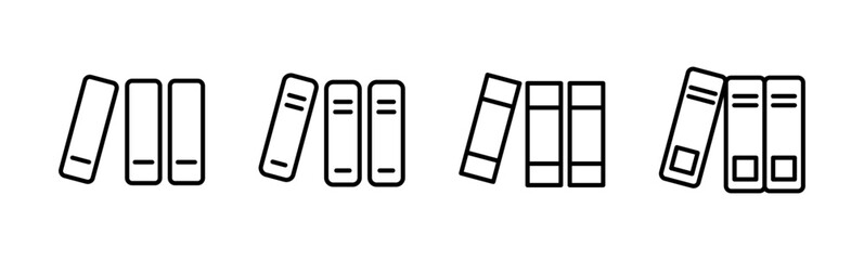 Library icon set. education icon vector