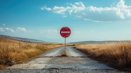 Traffic sign indicating road ending road belongs to private property background of road sign