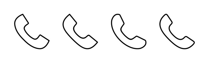 Call icon set. telephone icon vector. phone icon vector. contact us