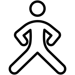 stretching line icon