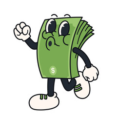 Retro Money Character Illustration