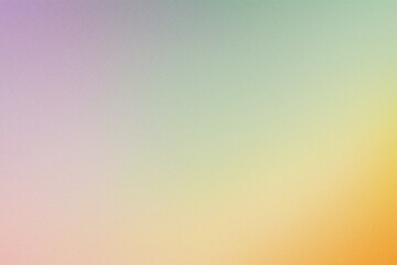 Abstract colorful gradient background with grainy style effect. Retro yellow grainy wallpaper.