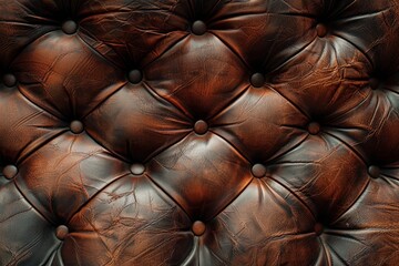 Fototapeta premium Leather sofa with Rexine texture in close up view