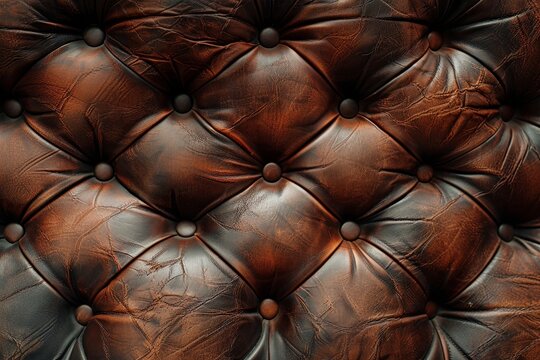 Leather sofa with Rexine texture in close up view