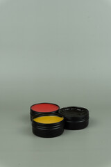 Pomade Container Mock-up with Gray Background