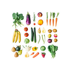 Explore The Bounty Of Nature With A Collection Of Food, Isolated On Transparent Background, For Design And Printing