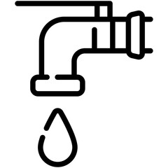 faucet line icon