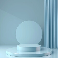 Abstract Minimal Mockup Podium for product presentation 