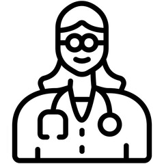 doctor line icon