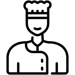 chef line icon