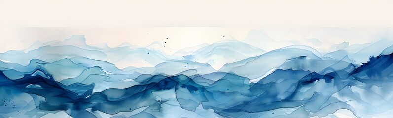 Fototapeta premium darkblue wave on white background