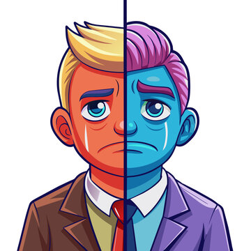 comparison between a sad Wojak and a confident Chad