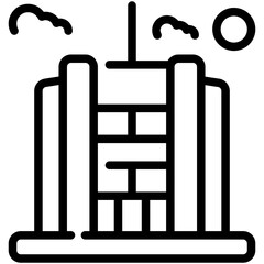 hotel line icon