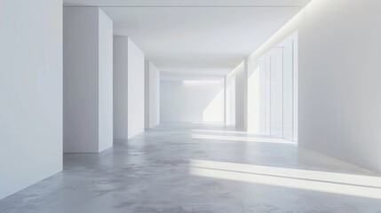 Expansive white space with a clean backdrop, ideal for modern and minimalist themes.