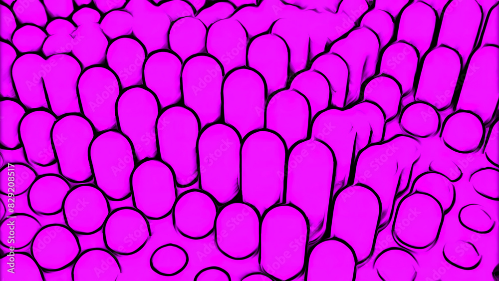 Wall mural up and down sliding columns of purple color. design. cartoon style of wavy background of long 3d sha