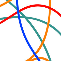 Green blue orange lines backdrop