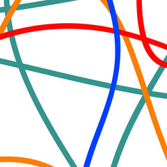 Green blue orange lines backdrop