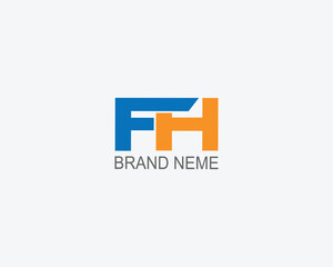 FH logo template Free vector