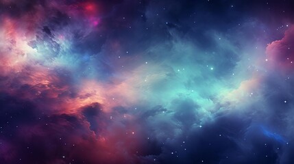 Space nebula background with vibrant color