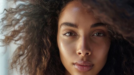 Flattening Frizzy Curly Hair with Hair Straightening Tools