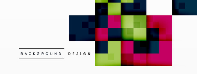 Dynamic colorful squares background. Vector Illustration For Wallpaper, Banner, Background, Card, Book Illustration, landing page