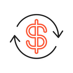 Exchanging Vector Icon Design