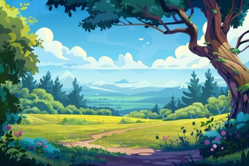 Fototapeta premium Imaginative landscape artwork for creative photography concepts copy space