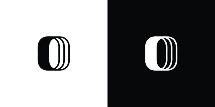 Modern and strong letter O initials logo design