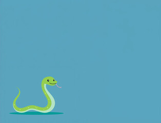 Fototapeta premium シンプルなへび