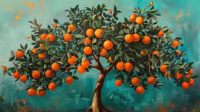 Tree bearing oranges