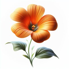 orange flower isolated